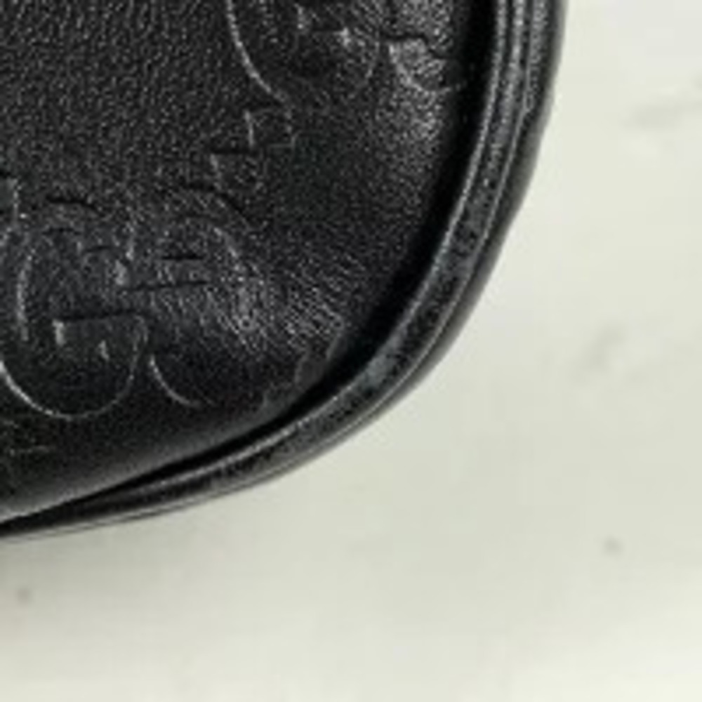 Gucci Jackie Handbag Signature ssima Leather Black